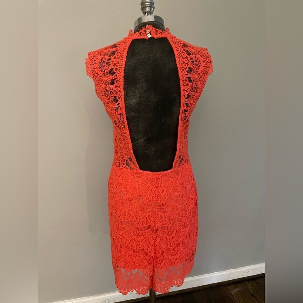 Free People Backless Lace Dress Size Medium - Picture 2 of 10